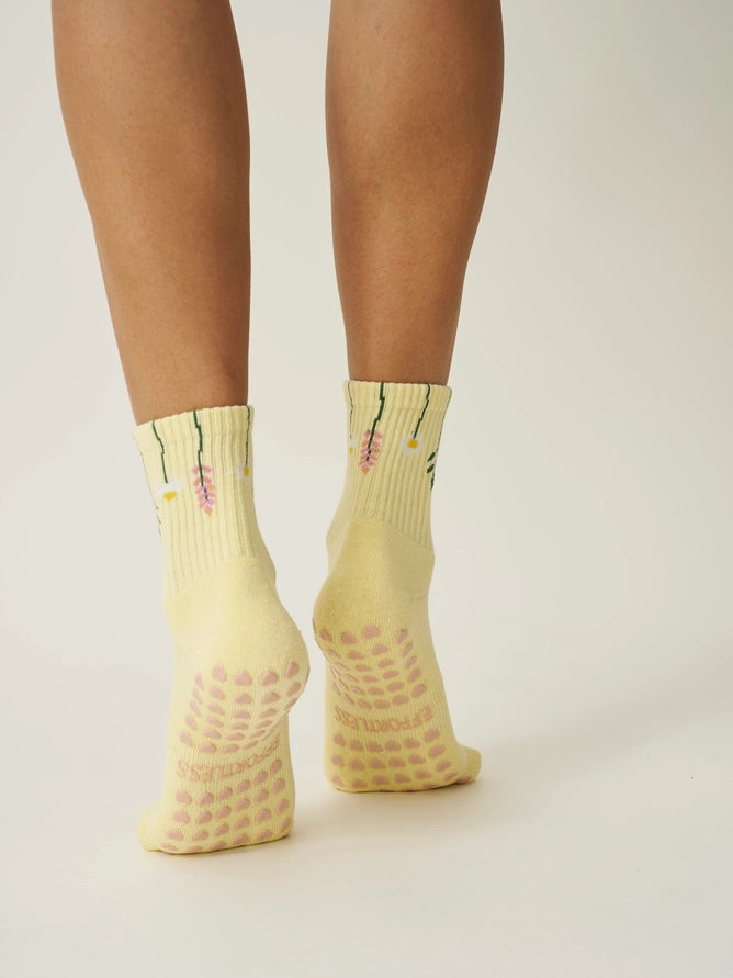 EFFORTLESS CLUB GRIP SOCKS - YELLOW