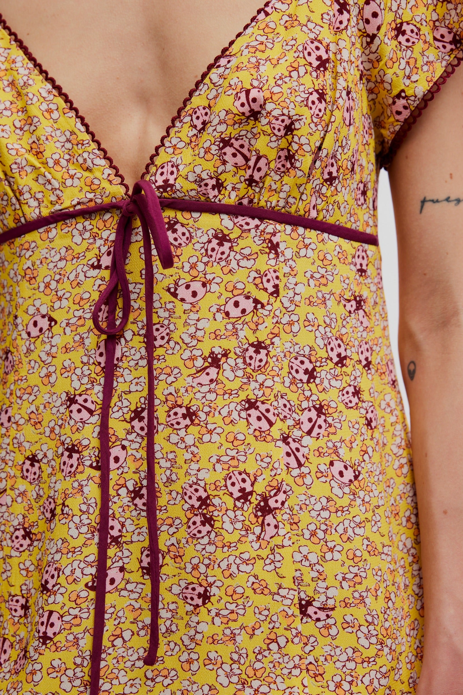 *PRE ORDER* FREE PEOPLE BACKROADS MINI DRESS - DANDELION COMBO