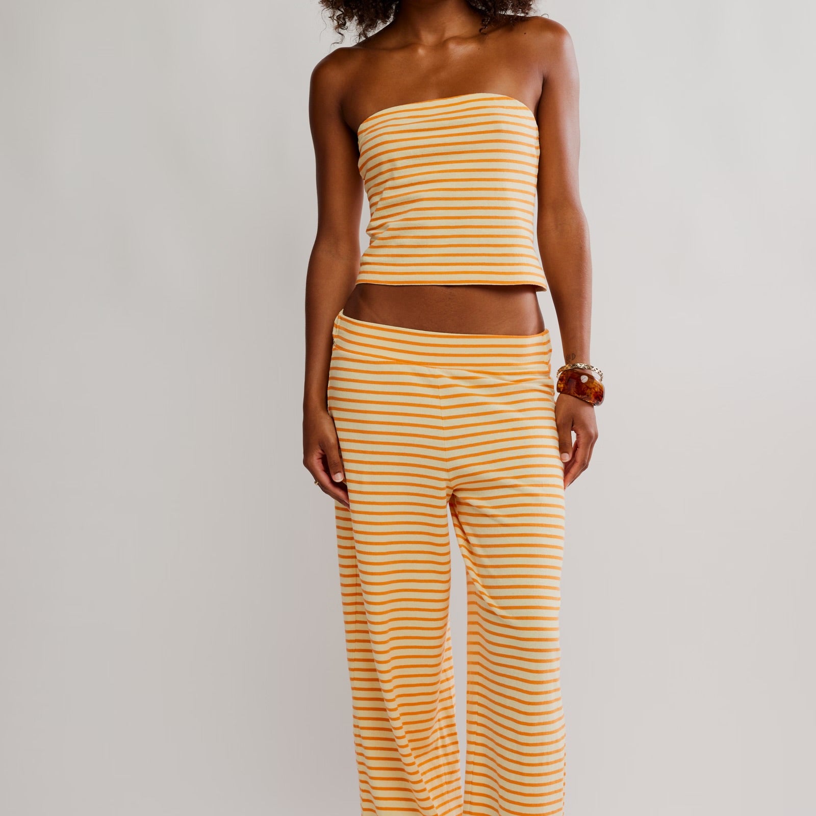 FREE PEOPLE SAILOR TUBE SET - PAPAYA COMBO