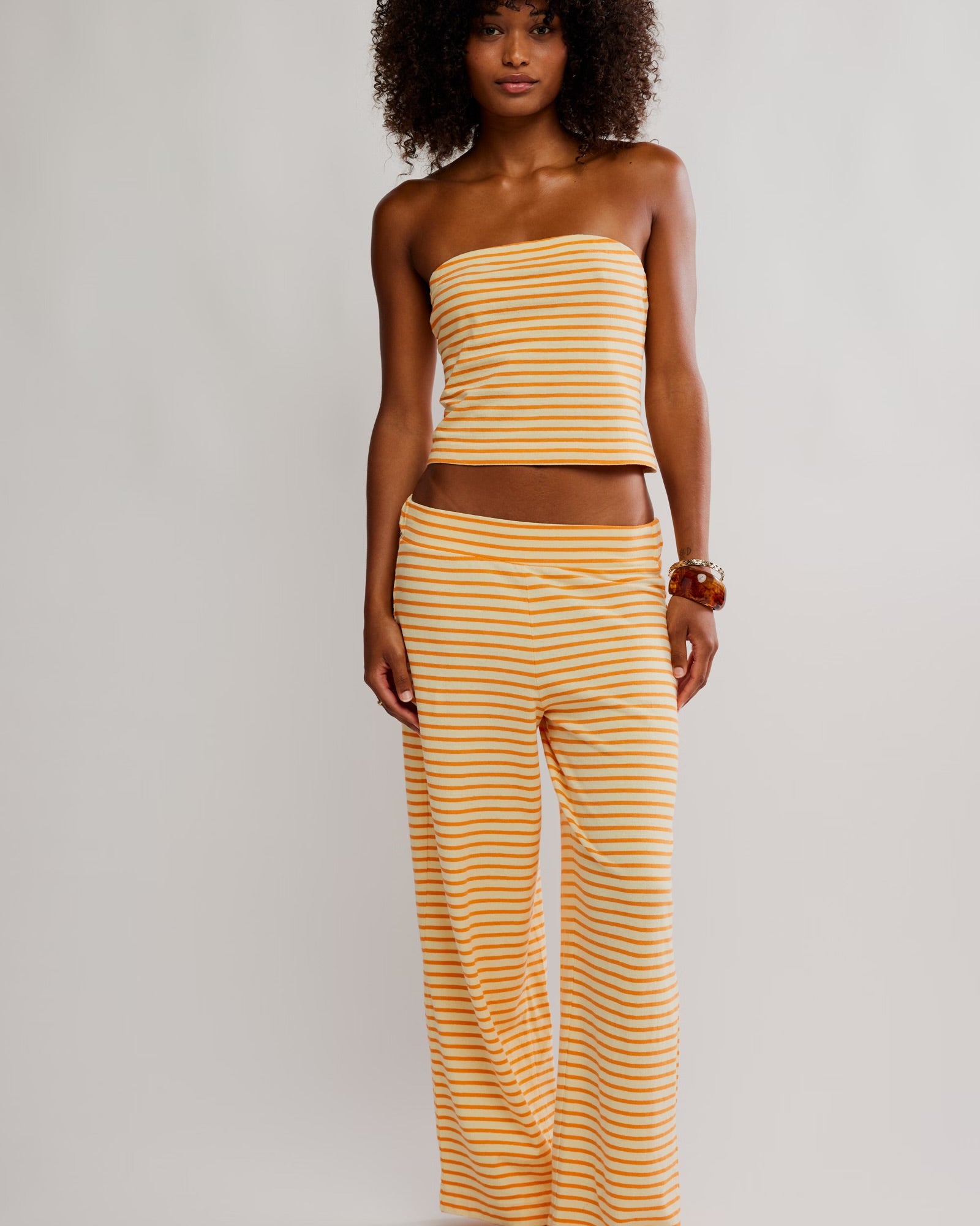 FREE PEOPLE SAILOR TUBE SET - PAPAYA COMBO