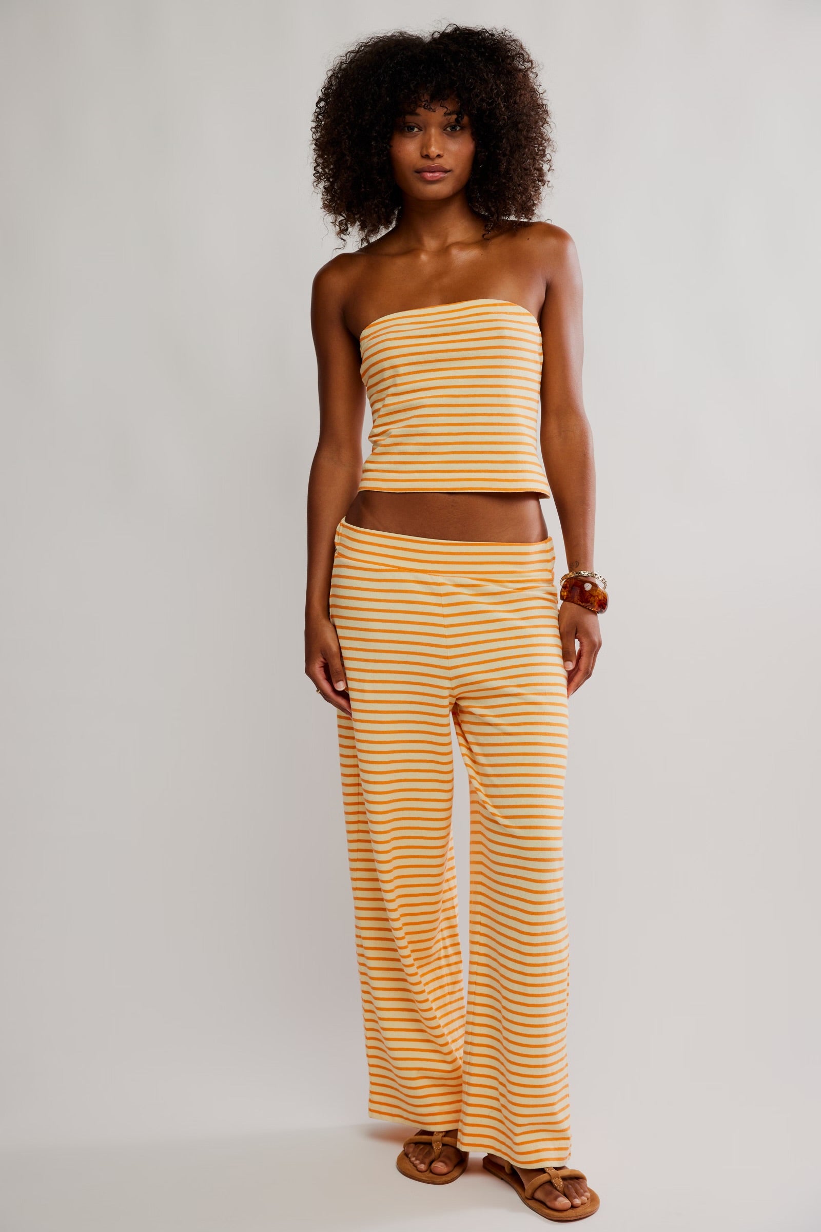 FREE PEOPLE SAILOR TUBE SET - PAPAYA COMBO