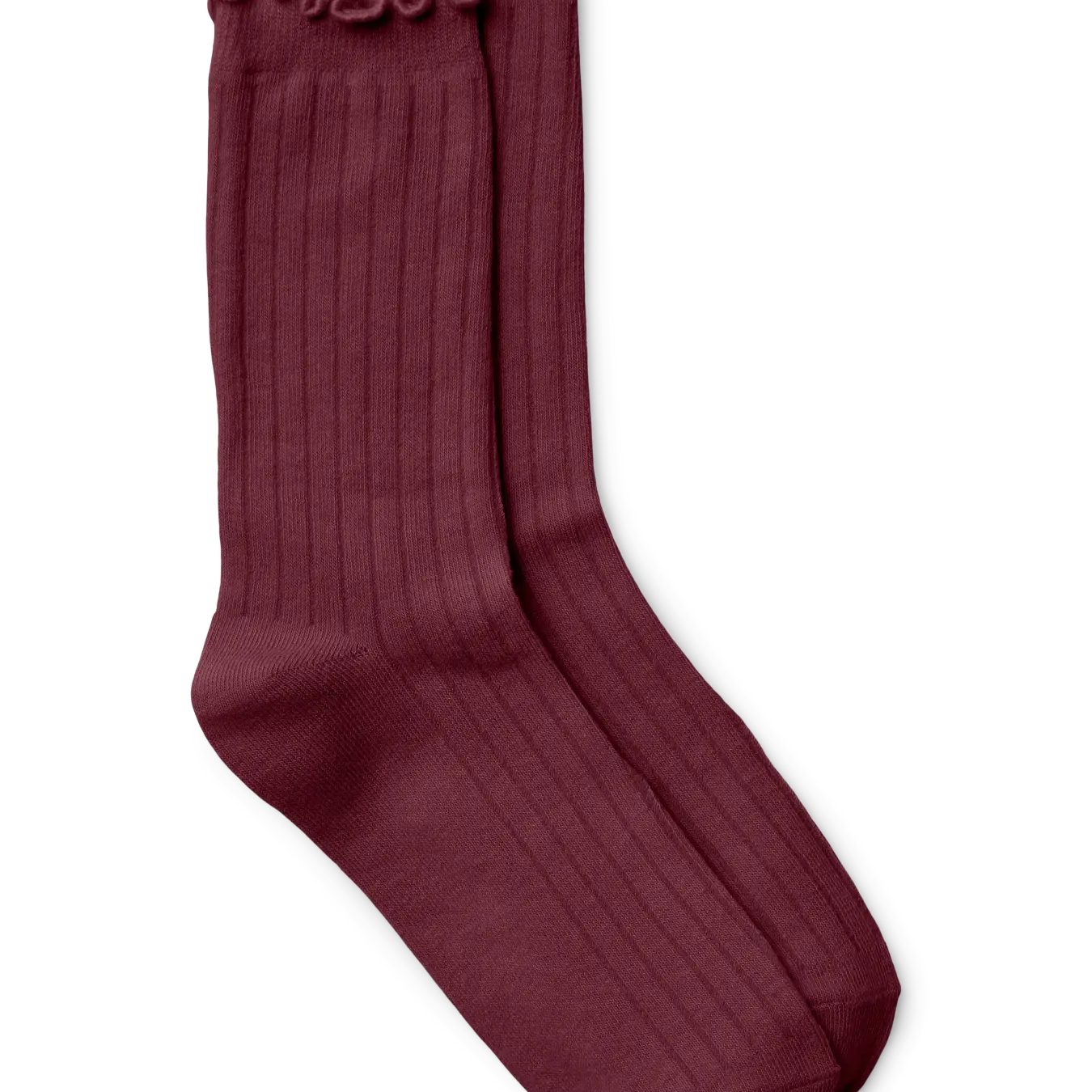 VM ENA RUFFLED SOCKS - WINDSOR WINE