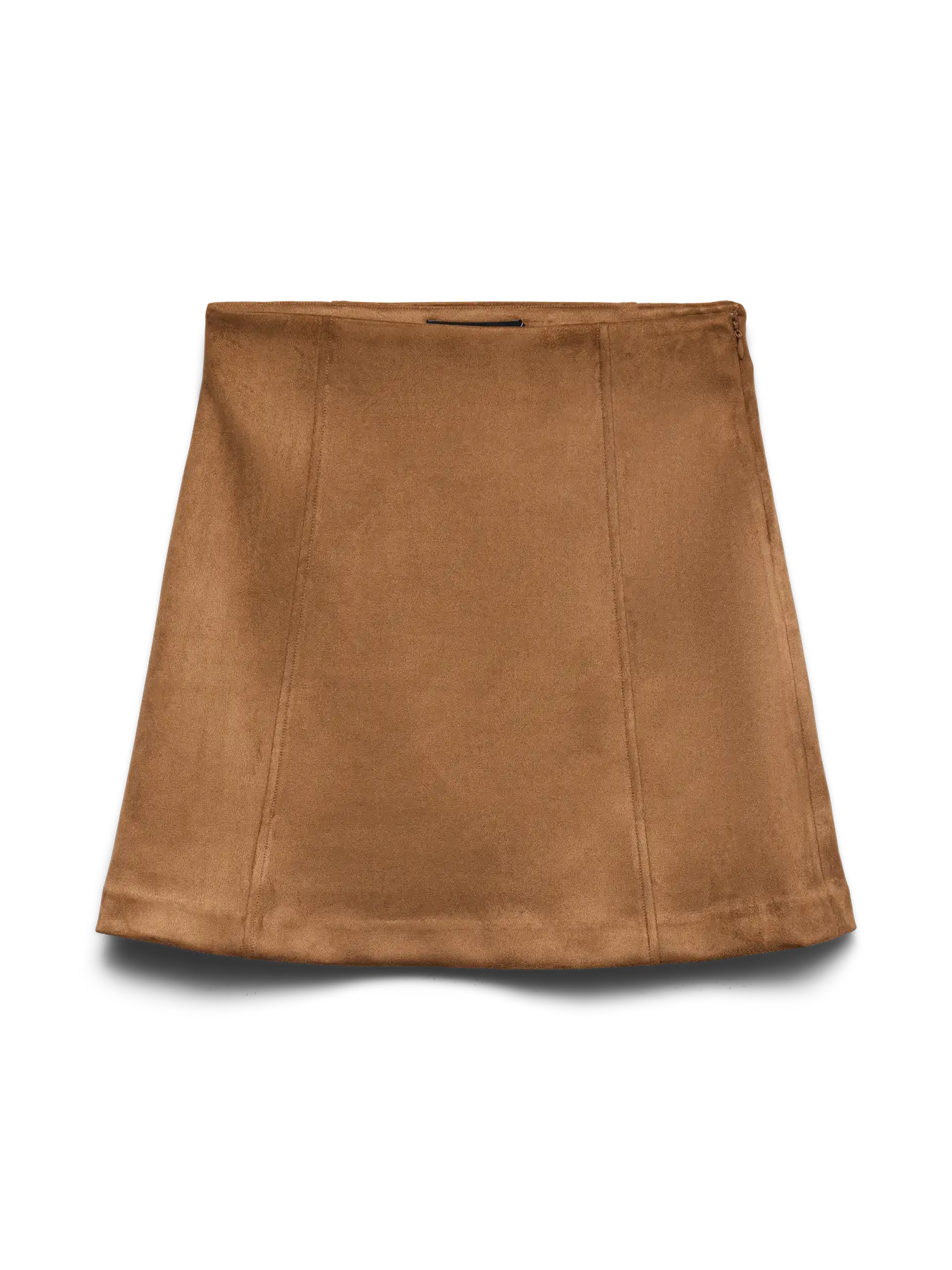 VM DONNA SUEDE KNEE LENGTH SKIRT - COGNAC