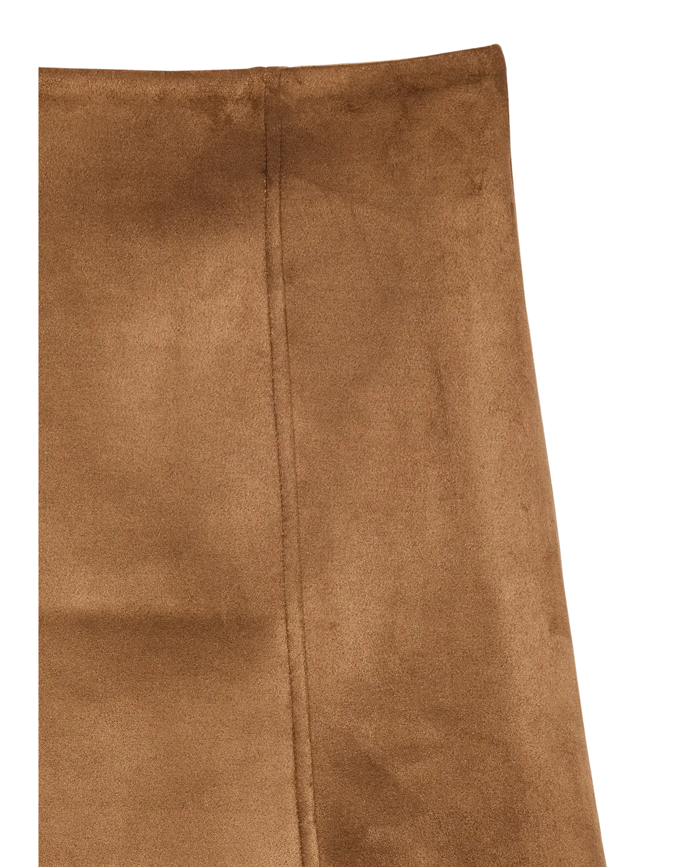 VM DONNA SUEDE KNEE LENGTH SKIRT - COGNAC