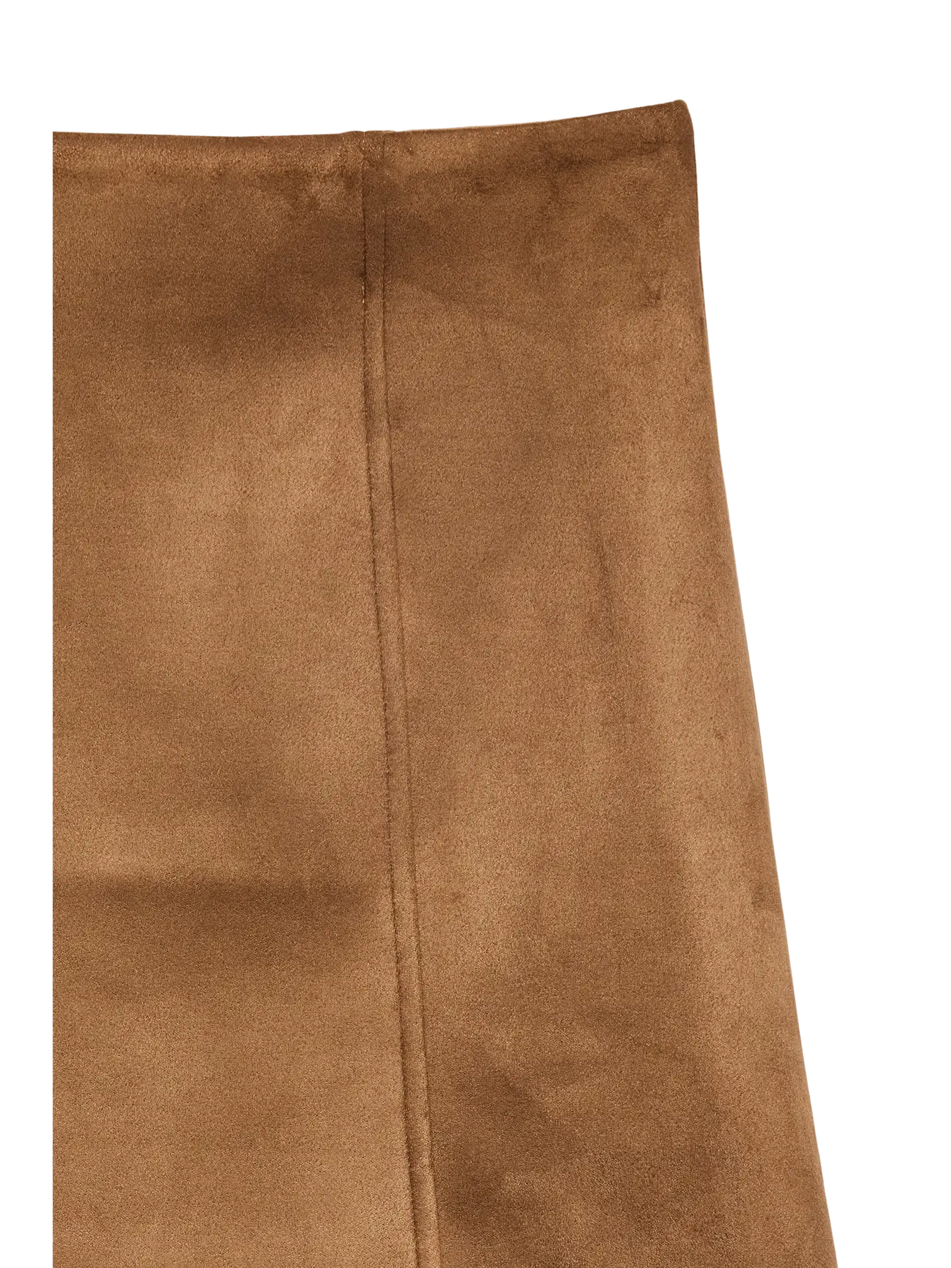 VM DONNA SUEDE KNEE LENGTH SKIRT - COGNAC