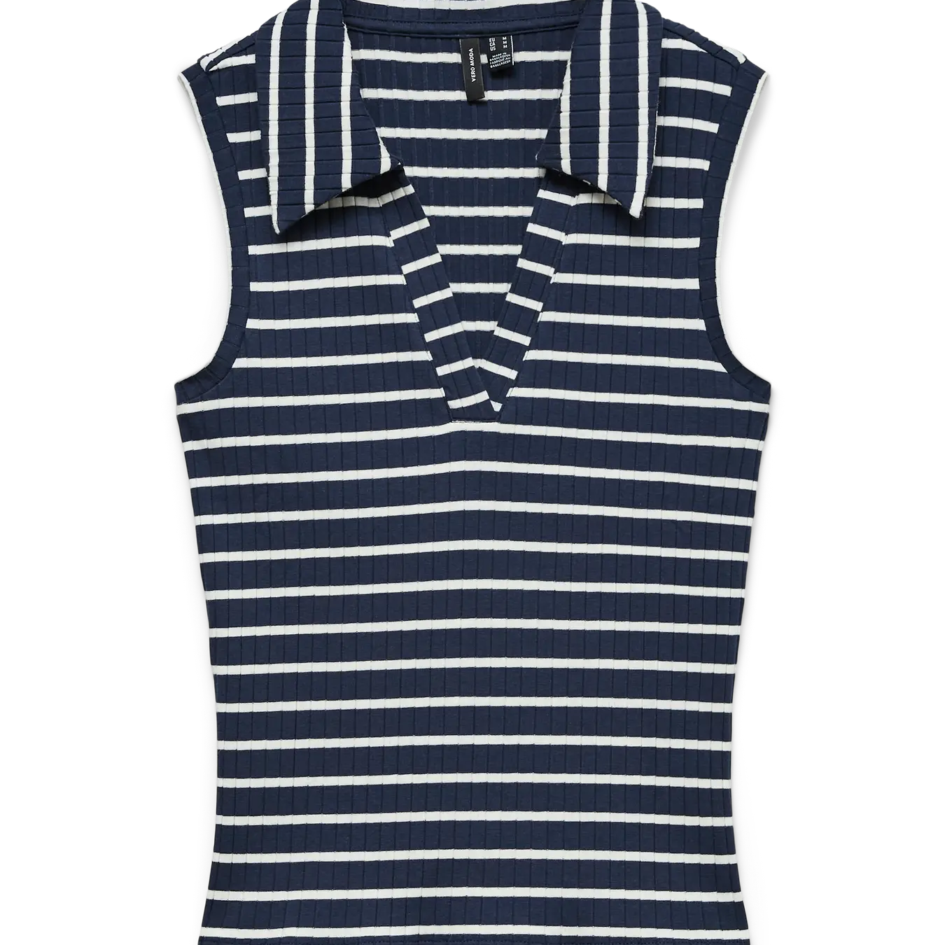 VM SEA STRIPED COLLAR SHIRT - NAVY BLAZER