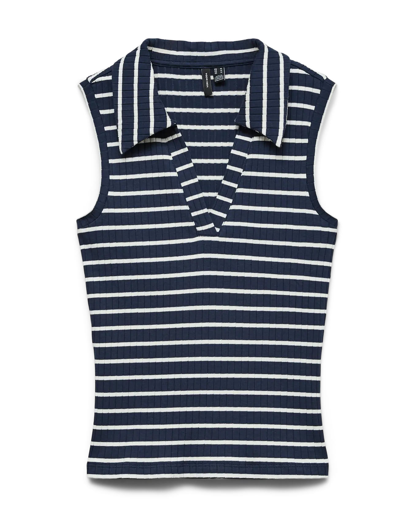 VM SEA STRIPED COLLAR SHIRT - NAVY BLAZER