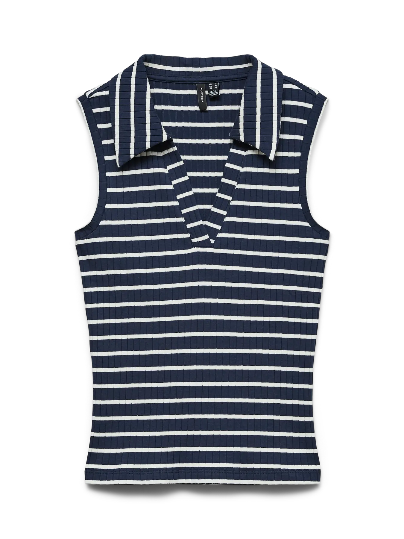 VM SEA STRIPED COLLAR SHIRT - NAVY BLAZER