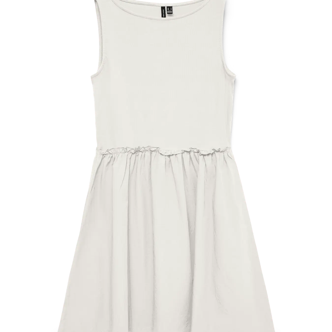 VM TINNA BOAT NECK DRESS - SNOW WHITE
