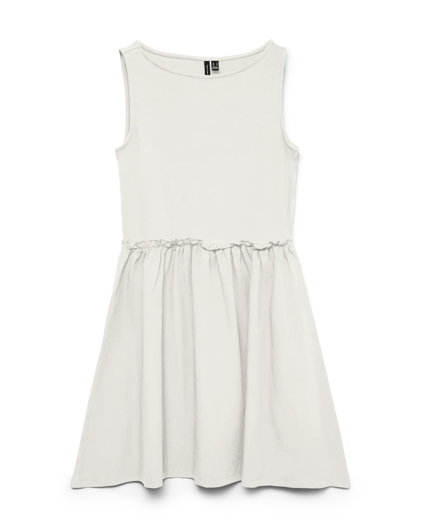VM TINNA BOAT NECK DRESS - SNOW WHITE