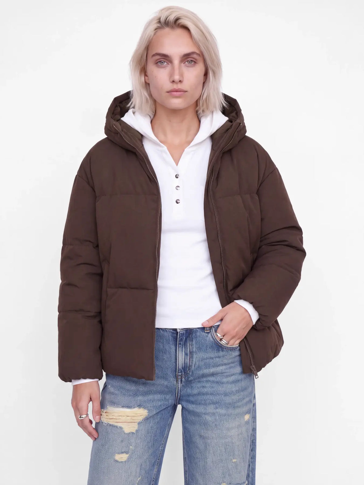 JJXX GALAXY PUFFER JACKET - JAVA