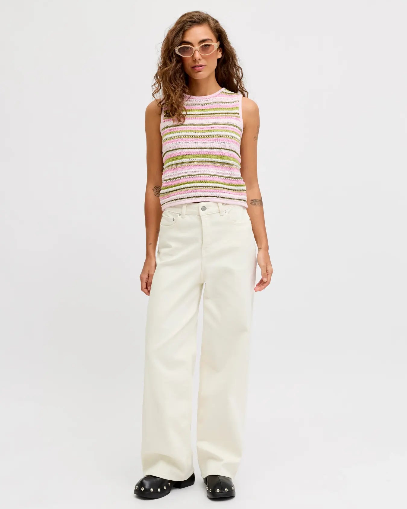 JJXX TOKYO WIDE JEANS - WHITE DENIM