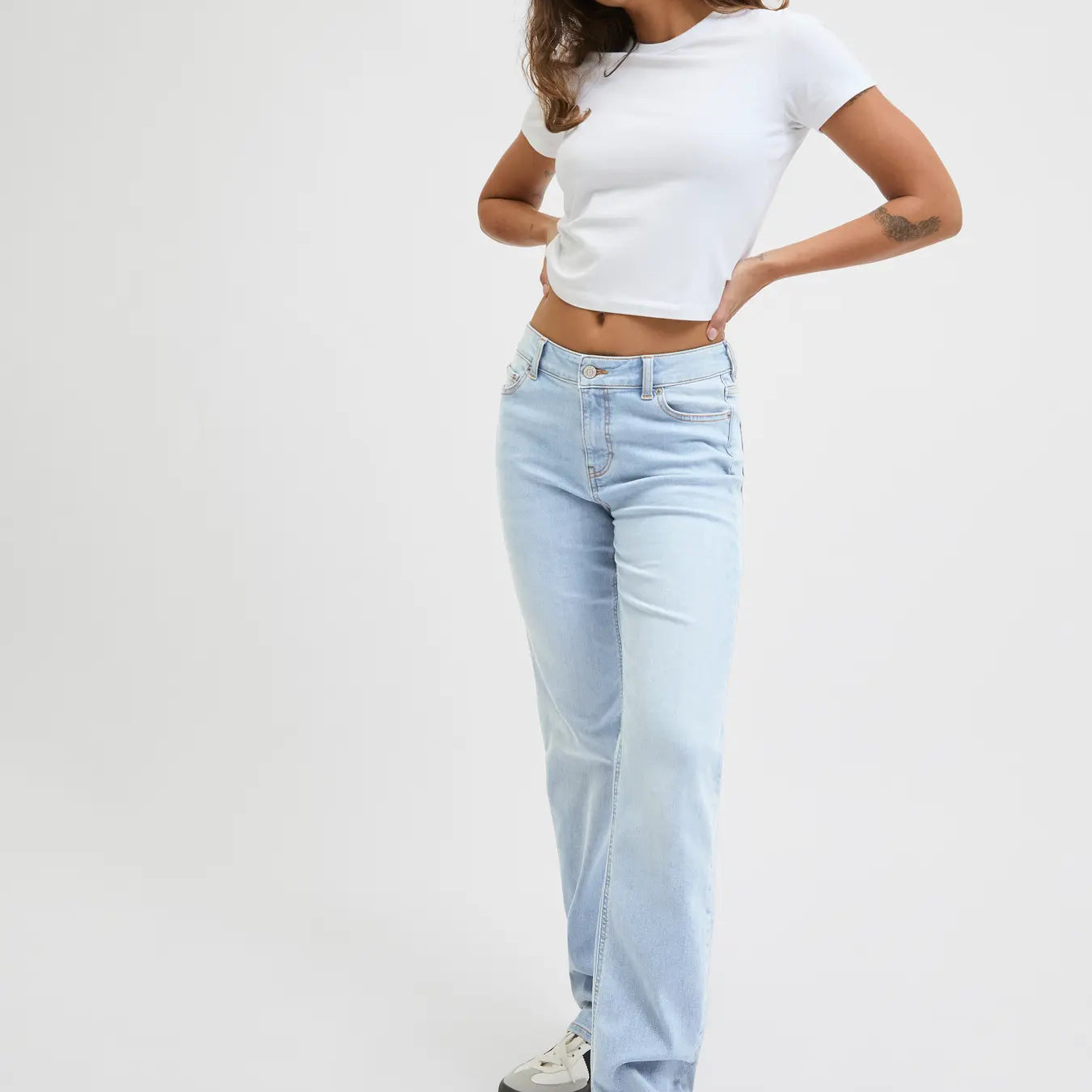 JJXX NICE STRAIGHT LEG JEANS - LIGHT BLUE DENIM