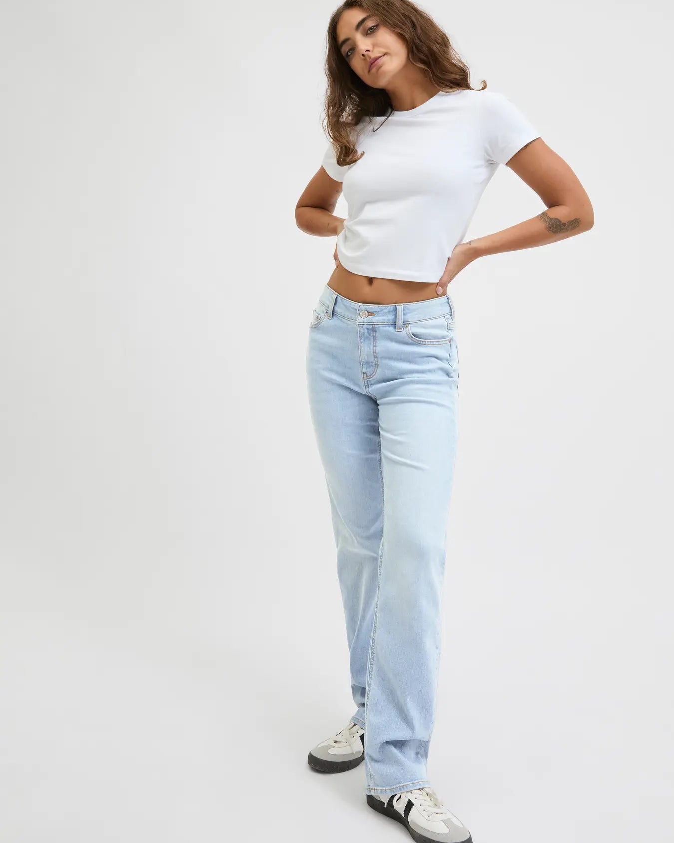 JJXX NICE STRAIGHT LEG JEANS - LIGHT BLUE DENIM