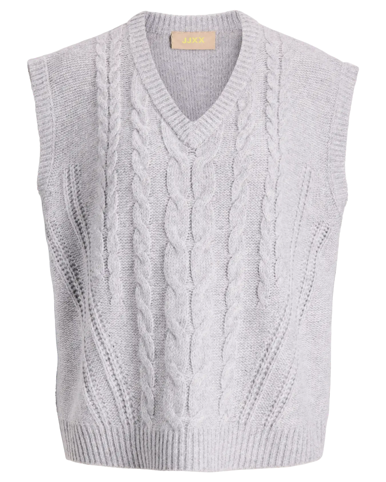 JOSIE KNIT VEST - GREY MELANGE
