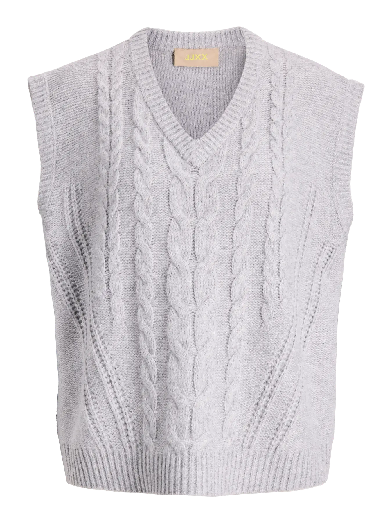 JOSIE KNIT VEST - GREY MELANGE