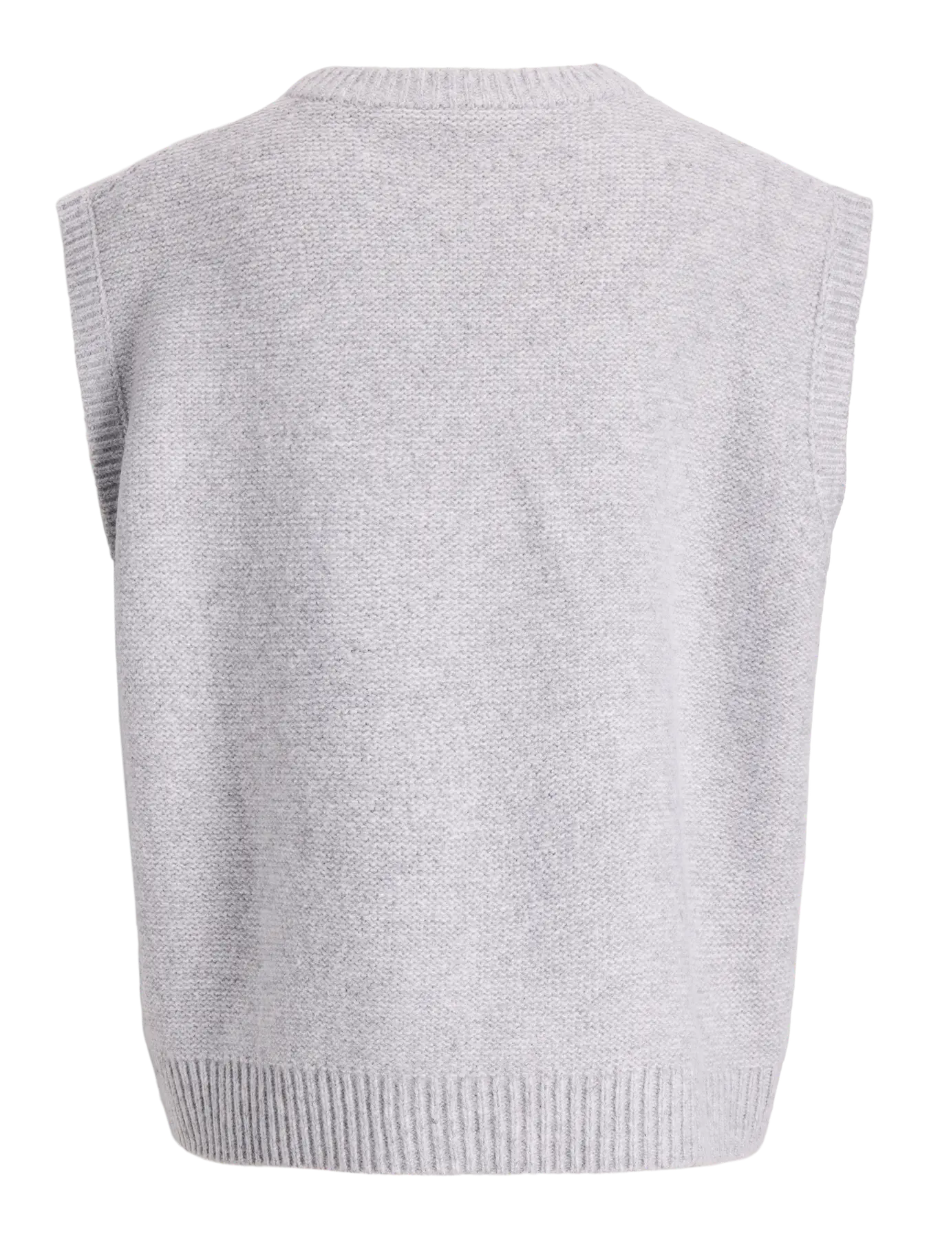 JOSIE KNIT VEST - GREY MELANGE