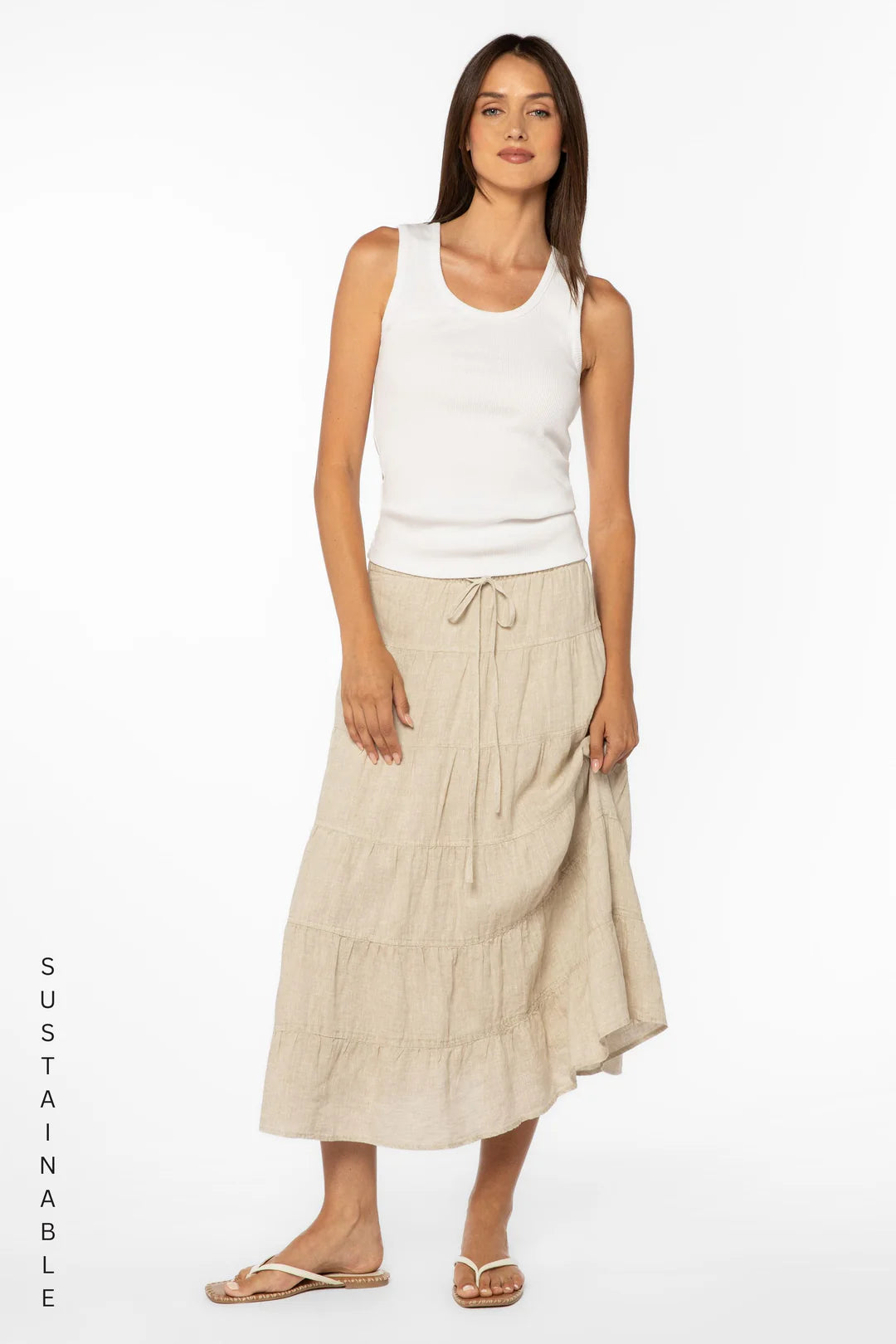 VELVET HEART CLAREMONT MIDI SKIRT - RYE
