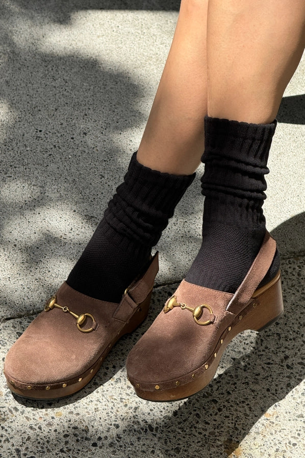 LE BON SHOPPE BALLET SOCKS - BLACK