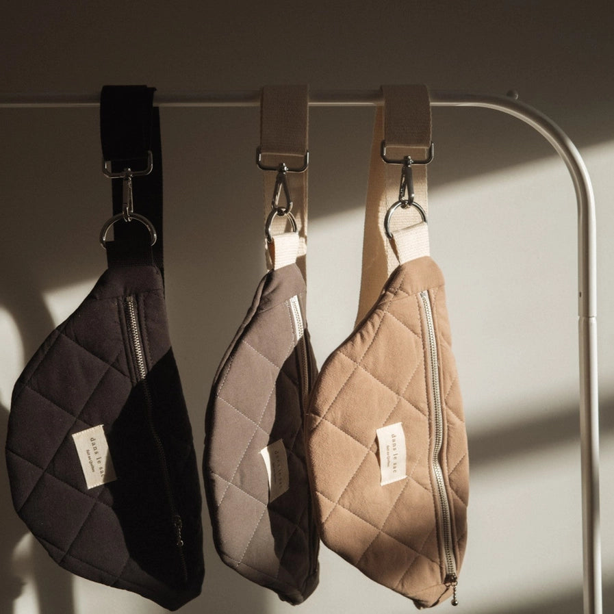DLS QUILTED BELT BAG - KHAKI