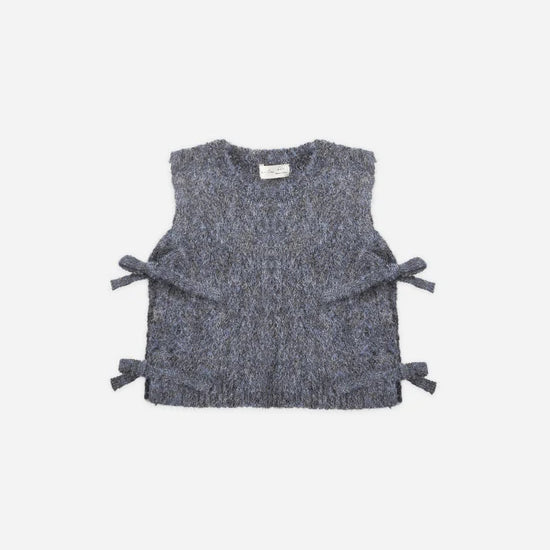 RYLEE + CRU BOW SWEATER VEST - MIDNIGHT