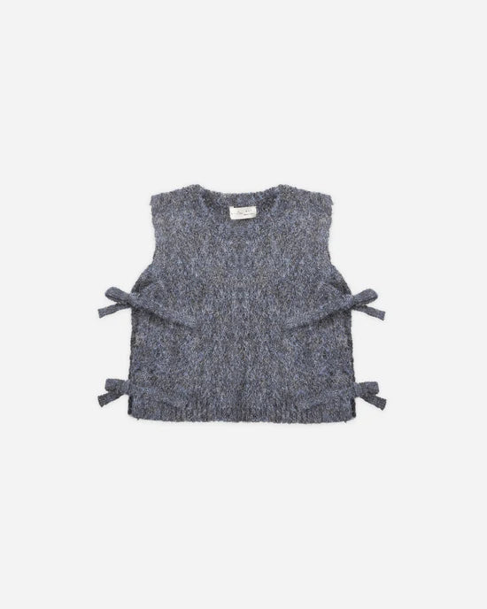 RYLEE + CRU BOW SWEATER VEST - MIDNIGHT