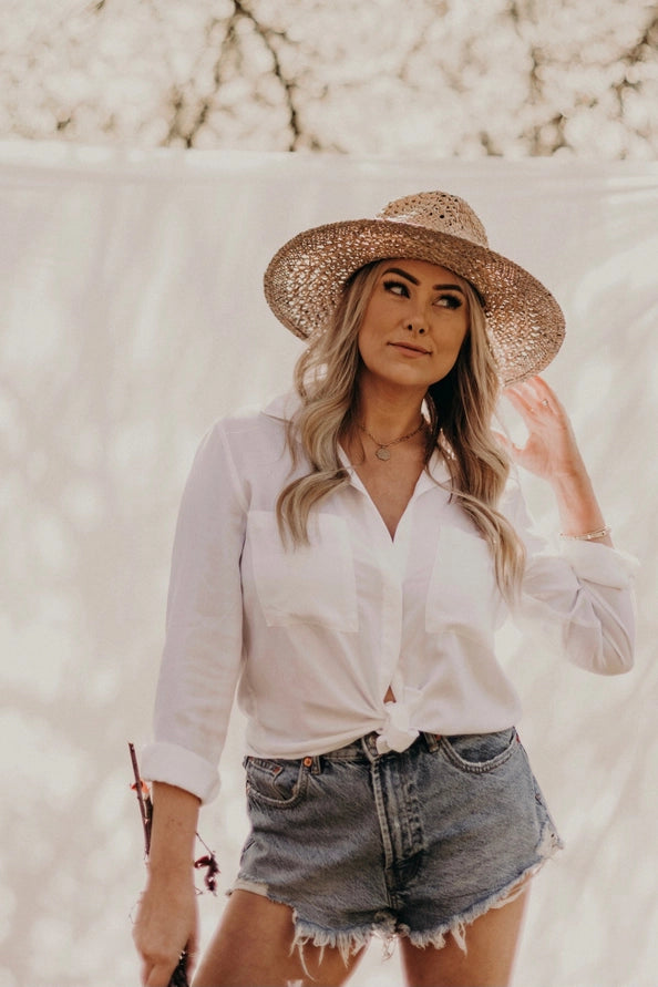WEST VON CLEO WOODGRASS HAT - NATURAL