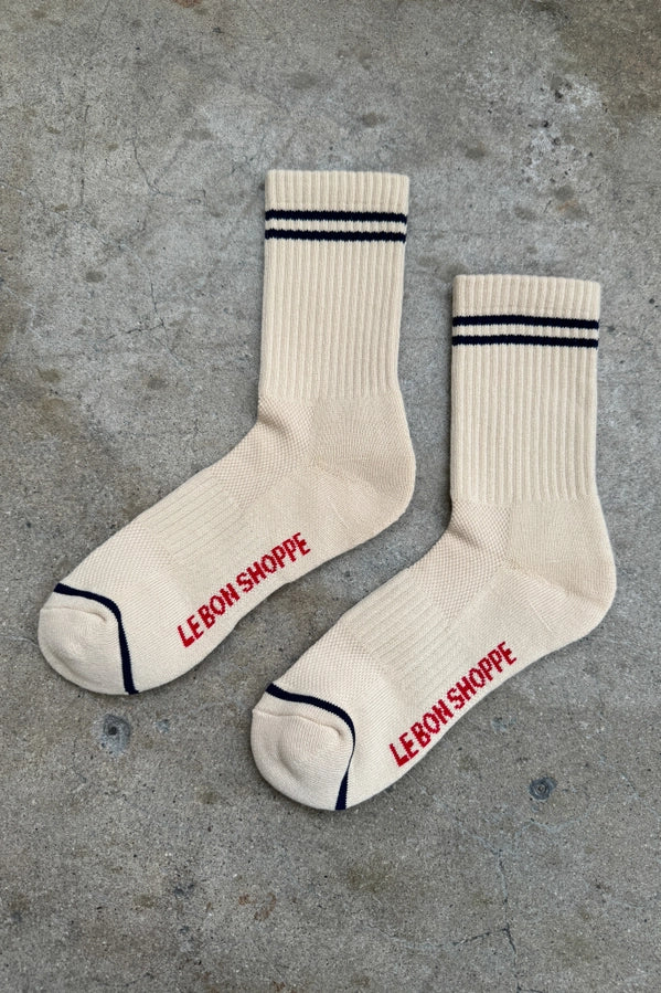 LE BON SHOPPE BOYFRIEND SOCKS - CASHEW