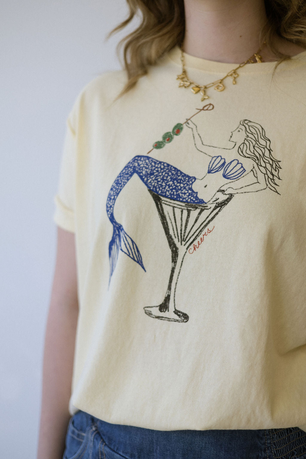FREE PEOPLE BEST COAST TEE - MERMAID COMBO