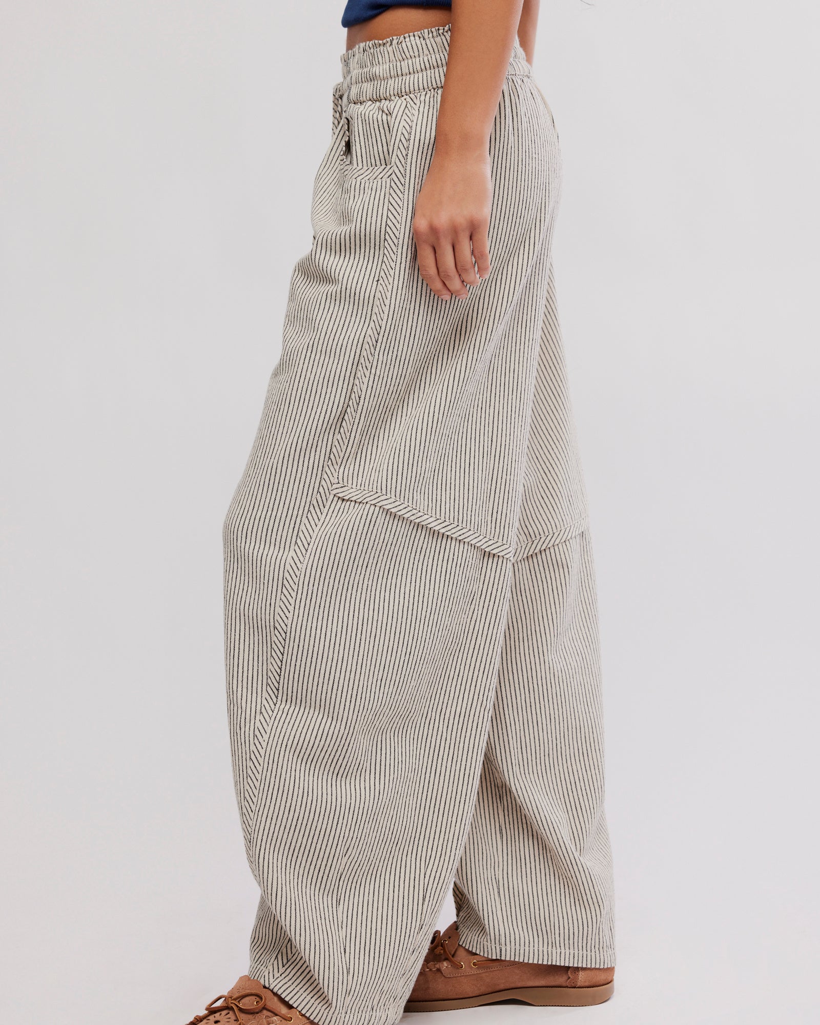 FREE PEOPLE SOMETHING GOOD PANT - IVORY COMBO