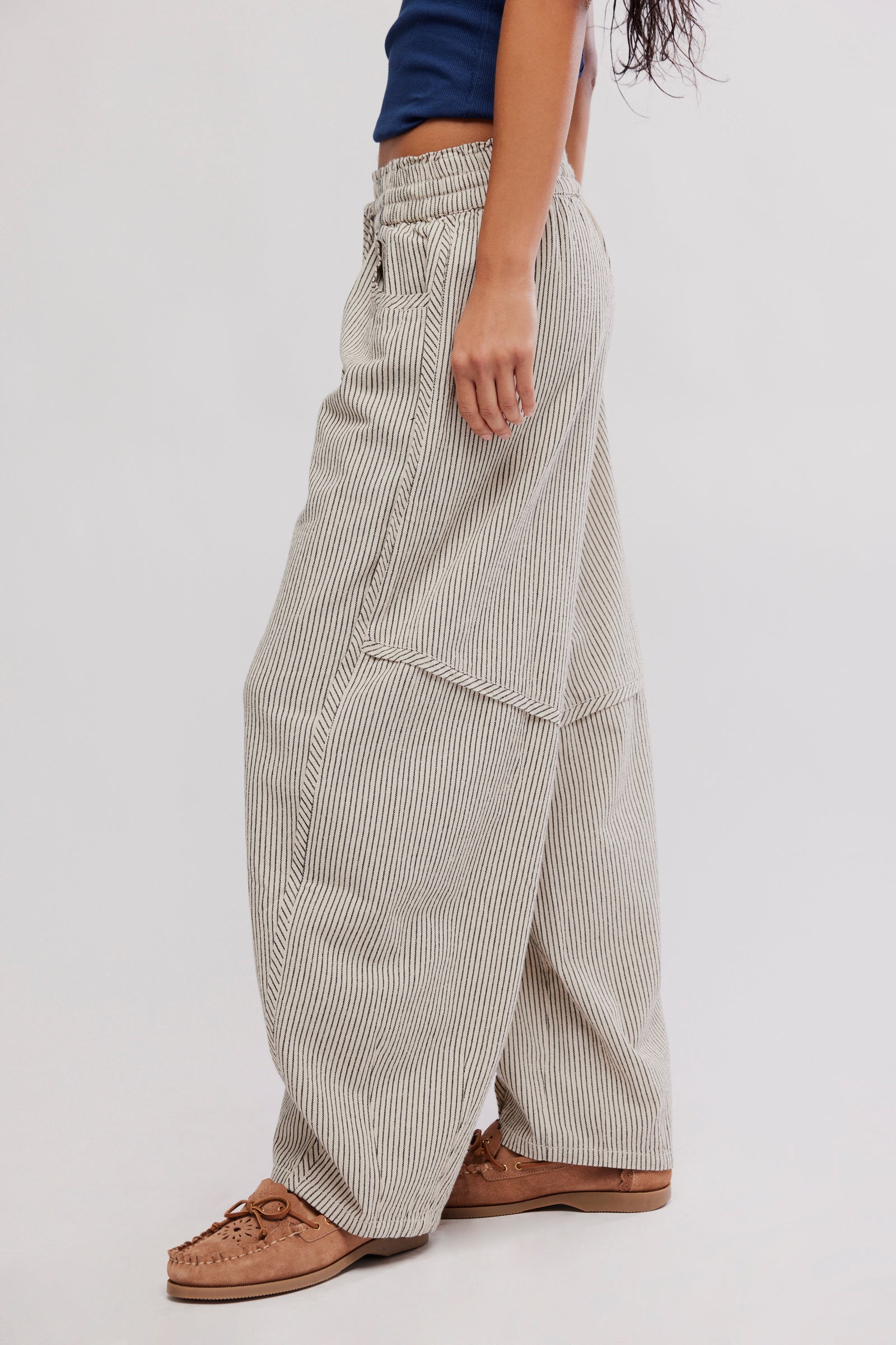 FREE PEOPLE SOMETHING GOOD PANT - IVORY COMBO