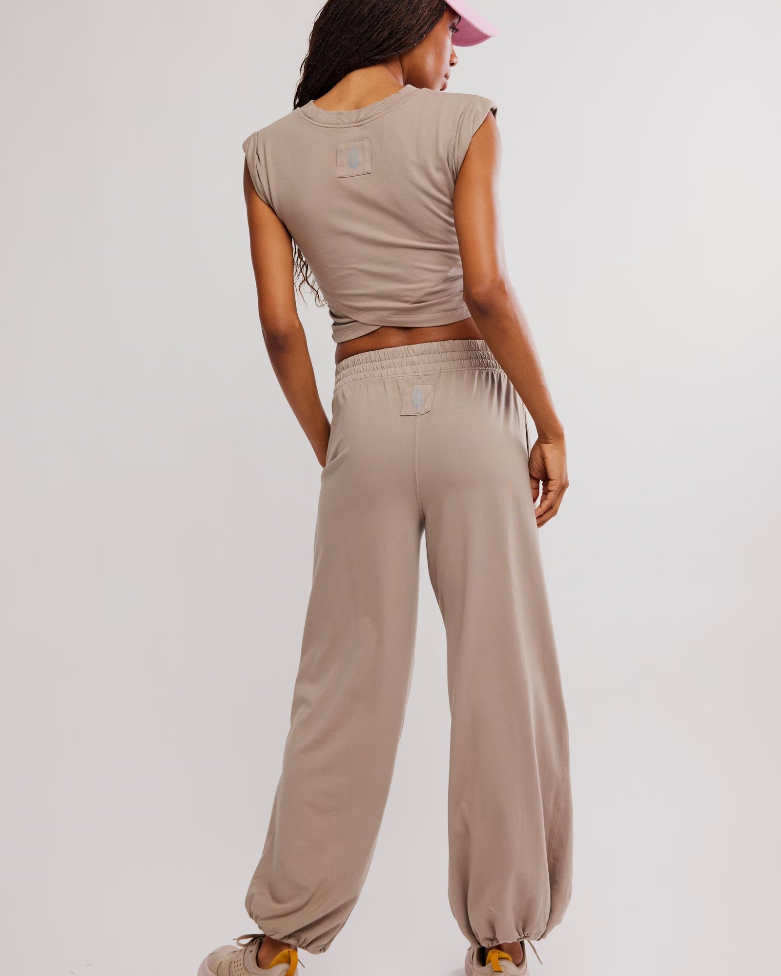 FREE PEOPLE HOT SHOT CROSSOVER SET - PUMICE STONE