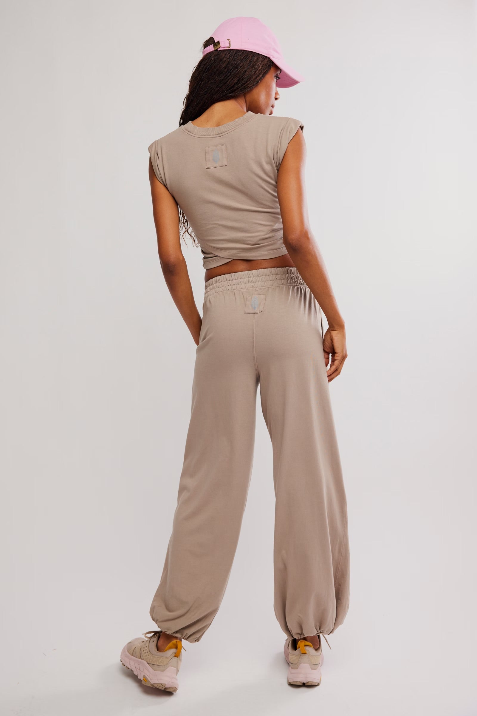 FREE PEOPLE HOT SHOT CROSSOVER SET - PUMICE STONE