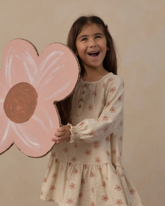 RYLEE + CRU SWING DRESS - PINK DAISIES