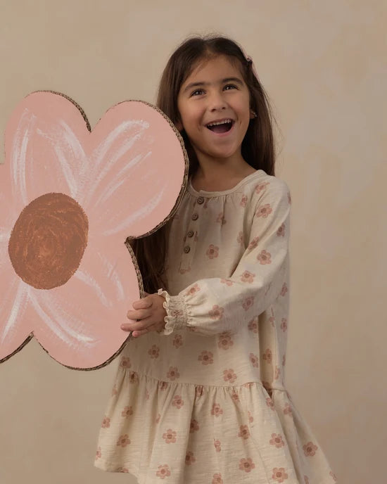 RYLEE + CRU SWING DRESS - PINK DAISIES