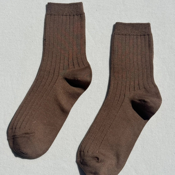 LE BON SHOPPE HER SOCKS - DARK TAN
