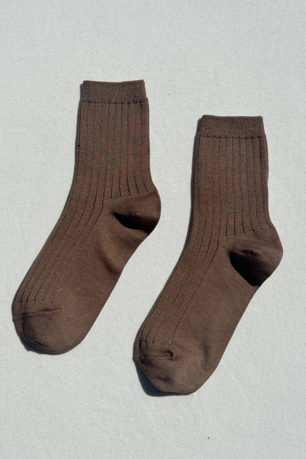 LE BON SHOPPE HER SOCKS - DARK TAN