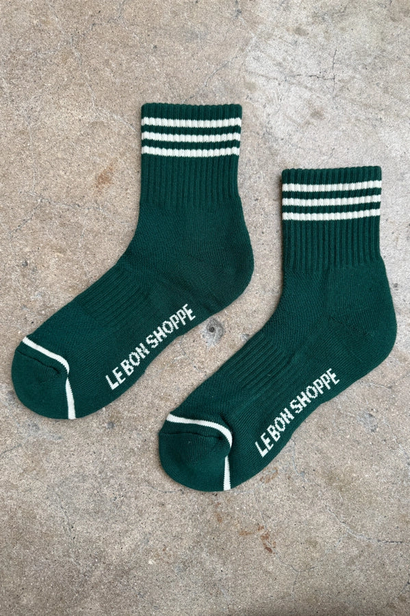 LE BON SHOPPE GIRLFRIEND SOCKS - HUNTER GREEN