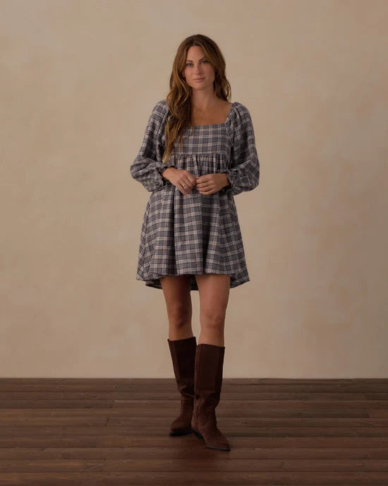 RYLEE + CRU NALA DRESS - WINTER PLAID
