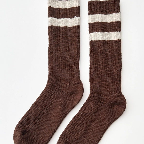 LE BON SHOPPE COTTAGE VARSITY SOCKS - BEAR VARSITY