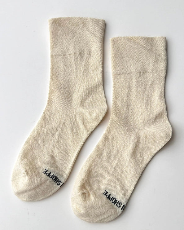 LE BON SHOPPE BREEZY SNEAKER SOCKS - NATUREL