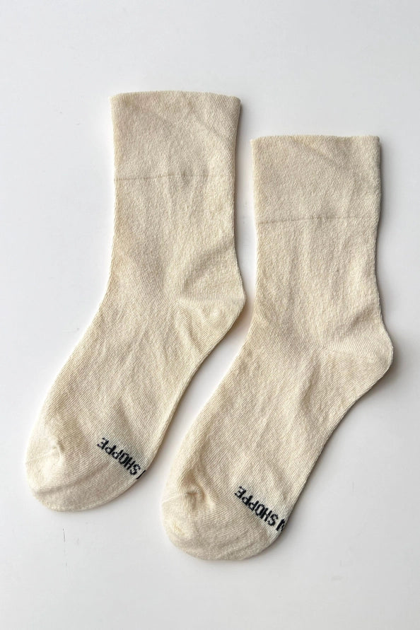 LE BON SHOPPE BREEZY SNEAKER SOCKS - NATUREL