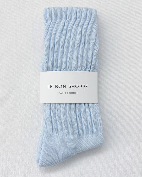 LE BON SHOPPE BALLET SOCKS - BABY BLUE