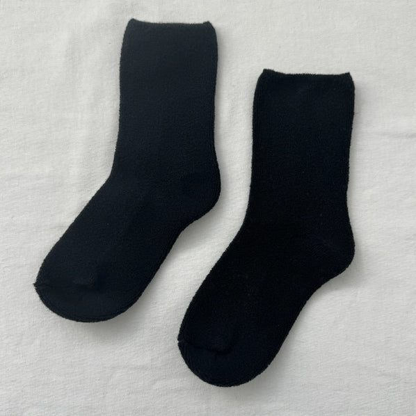 LE BON SHOPPE CLOUD SOCKS - JET BLACK