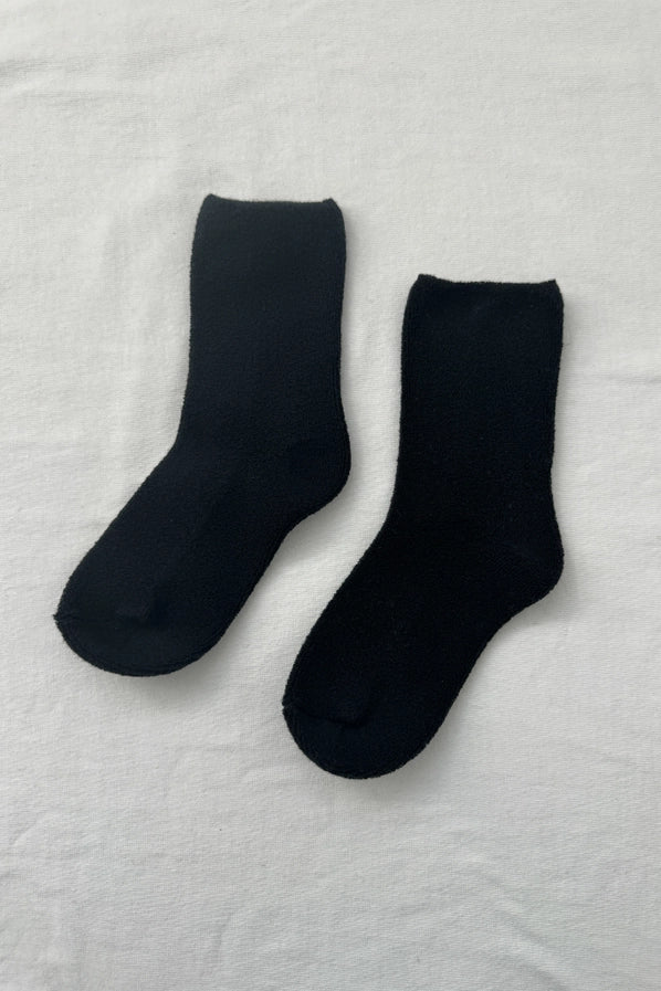 LE BON SHOPPE CLOUD SOCKS - JET BLACK