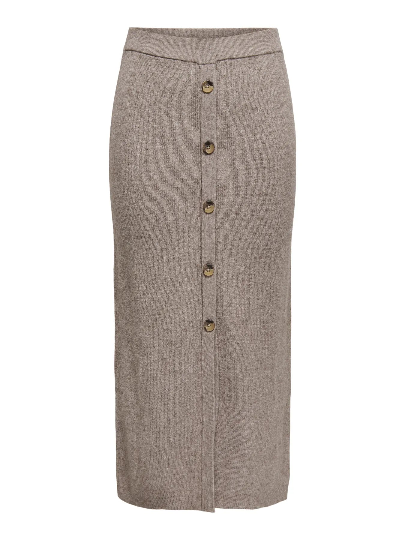 ONLY LIBI KNIT BUTTON SKIRT - FUNGI MELANGE