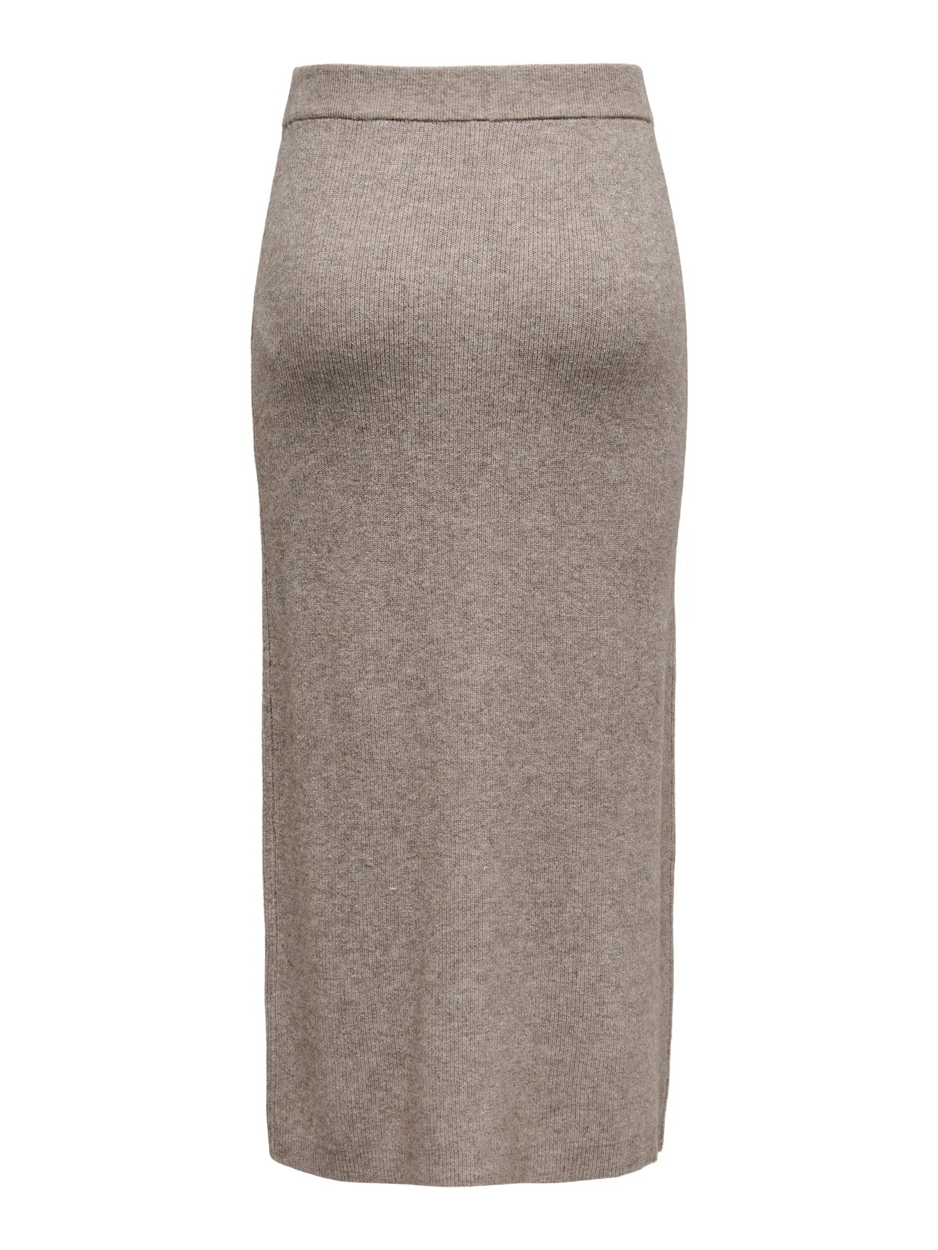 ONLY LIBI KNIT BUTTON SKIRT - FUNGI MELANGE