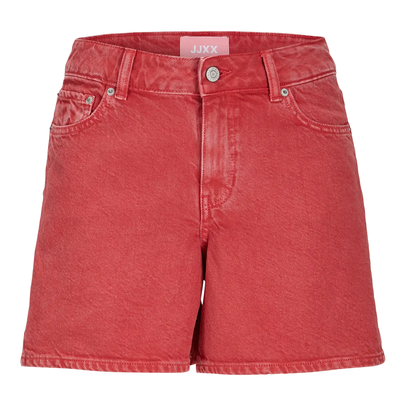 JJXX LAURA DENIM SHORTS - RACING RED