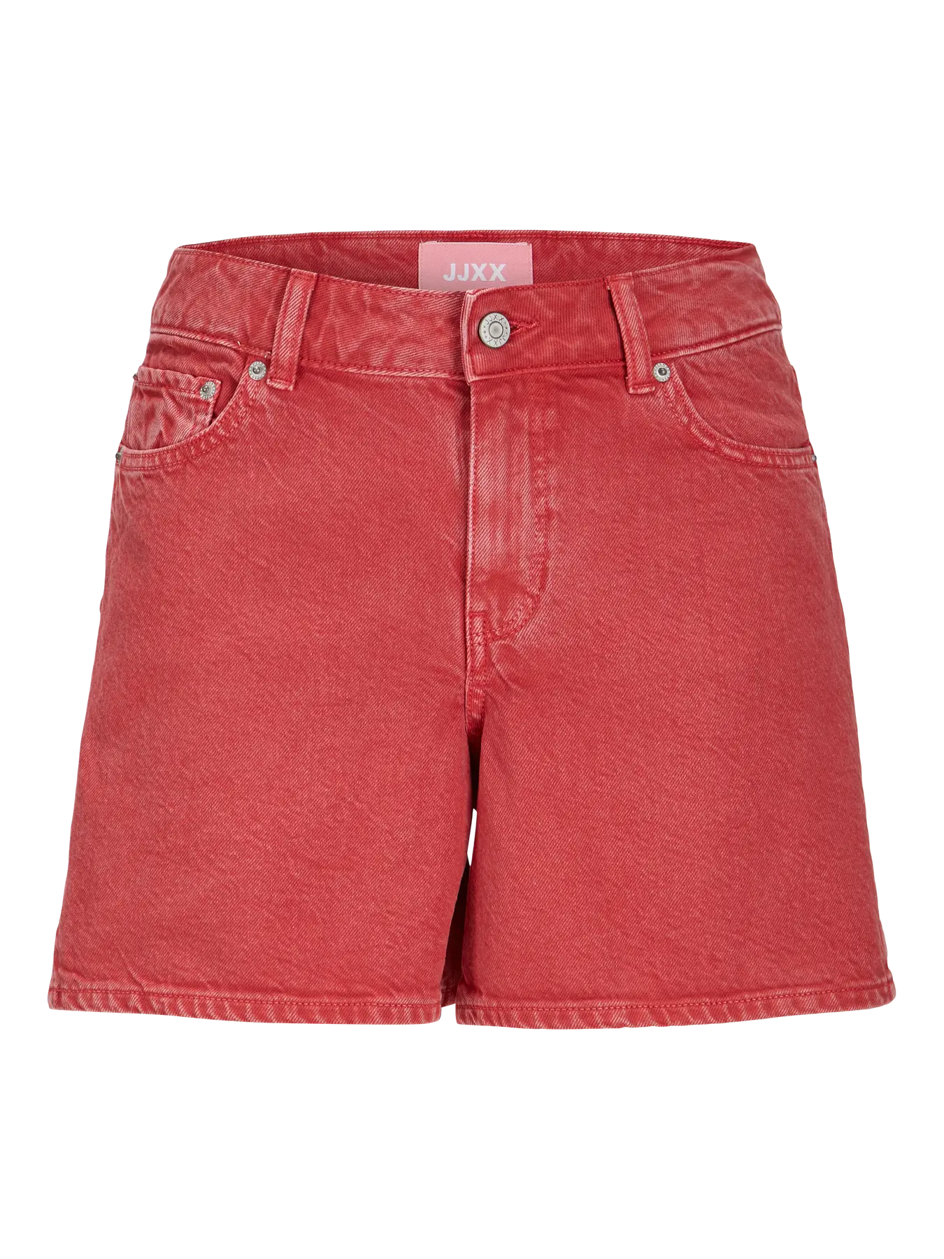 JJXX LAURA DENIM SHORTS - RACING RED