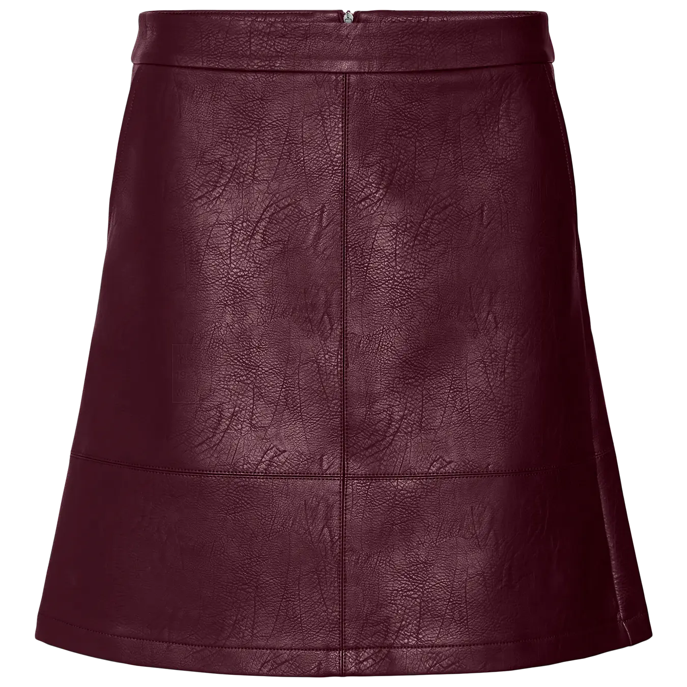 VM IDA FAUX LEATHER SKIRT - WINE TASTING